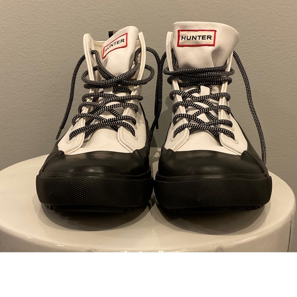 Hunter for Target Adult Dipped Canvas High Top Sneakers-White W 71/2 / M 91/2